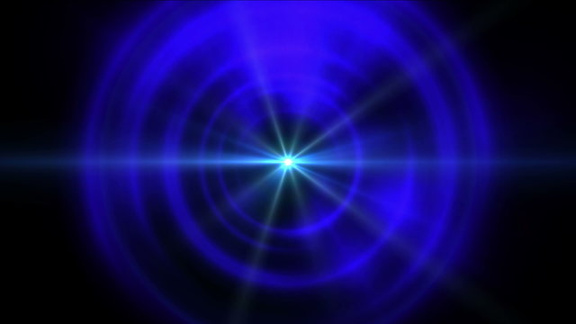 blue tunnel abstract star 4k