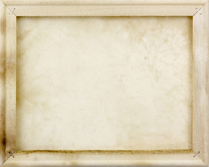 wooden frame with old paper