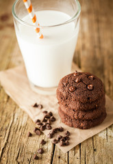 Double chocolate chip cookies