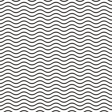 Seamless wavy line pattern