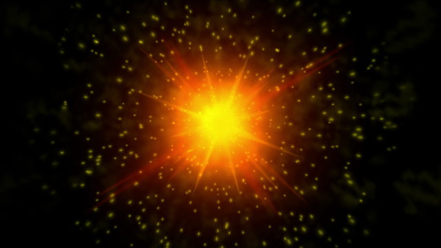 sun explosion particle 4k