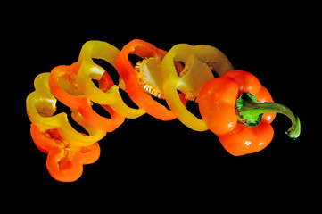 sliced bell peppers