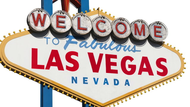 Las Vegas Sign Isolated with Zoom