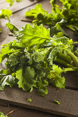 Organic Raw Green Broccoli Rabe Rapini