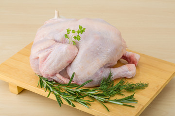 Raw chicken