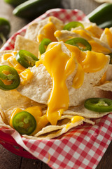 Homemade Nachos with Cheddar Cheese