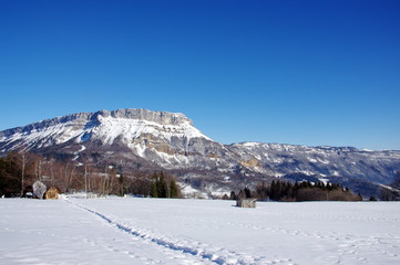 plateau nordique de la féclaz-savoie