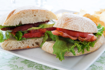 Bacon Lettuce Tomato Avocado Sandwich