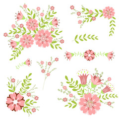 Floral design element.