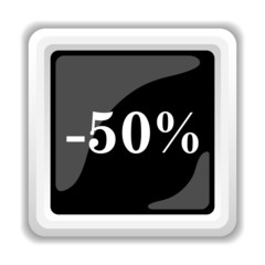 50 percent discount icon