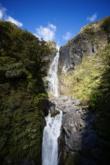 Fototapeta na wymiar Arthur's Pass New Zealand Waterfall