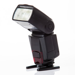 Camera flash light isolate on white background