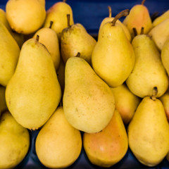 background of ripe pears