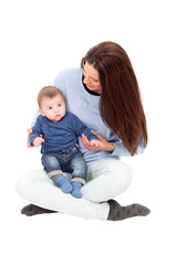 Beautiful mother with her baby