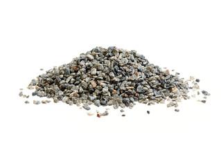 Quartz stones isolated on white.