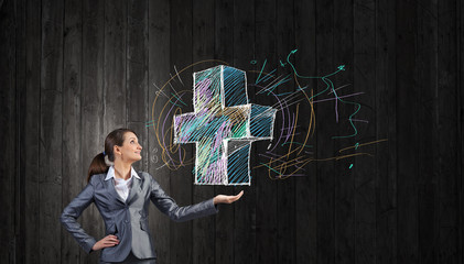 Pretty positive businesswoman