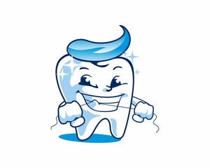 Obraz na płótnie Canvas Smile Dental Floss