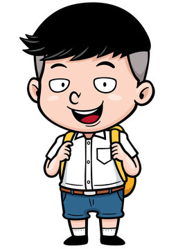 Vector illustration of Cartoon boy