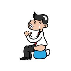 Businessman diarrhea
