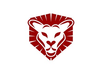 Lion Head 6 logo icon template