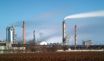 Fototapeta na wymiar Petrochemical industry - Long Exposure