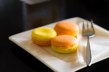 colorful macaroons