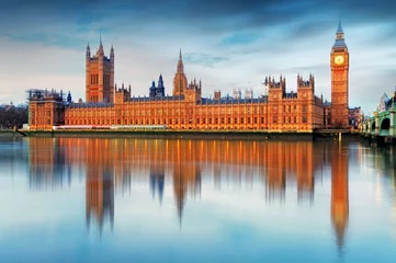 Foto op Canvas Houses of parliament - Big ben, england, UK © TTstudio