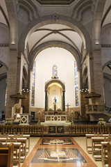 Fototapeta na wymiar manila cathedral interior in philippines