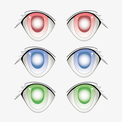 Anime style eyes