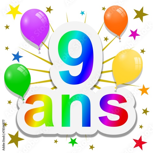  Anniversaire  9  ans  Stock photo and royalty free images  