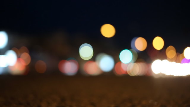 Night street defocus