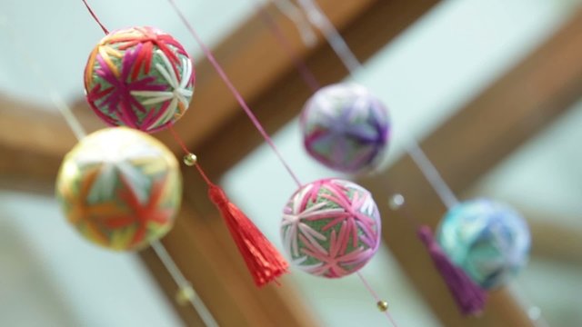 Colorful Temari balls