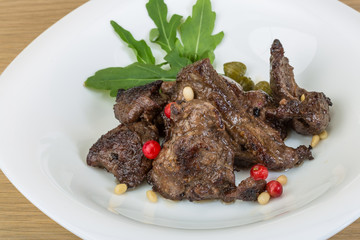 Roasted venison