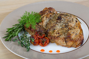 Roasted pork