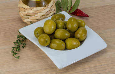 Green olives