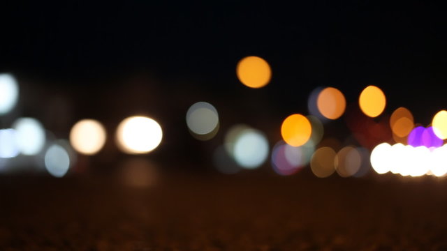 Night street defocus