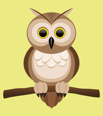 Vector illustration. Owl.