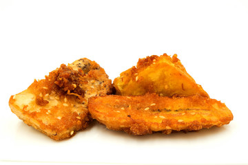 Thailand's style fried on a white background.