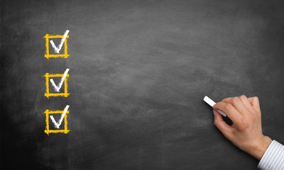 Naklejka premium 3er Checkliste
