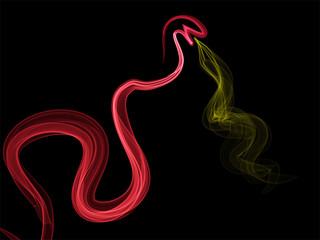 Obraz premium Abstract fantasy dragon background with fire