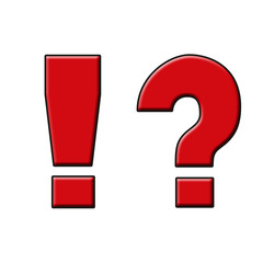 Ausrufzeichen Fragezeichen