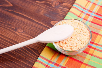 raw lentils on board diet food