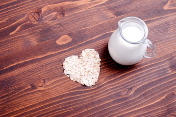 raw oatmeal diet food on board