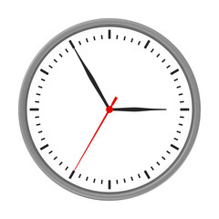 clock and arrows no number with chrome body