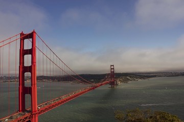 Fototapeta na wymiar Day view of Golden Gate Bridge in San Francisco