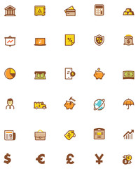 Vector banking icon set