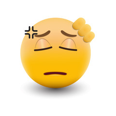 Yellow emoticon cartoon character eps 10 vector