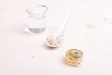 raw oatmeal diet food on board