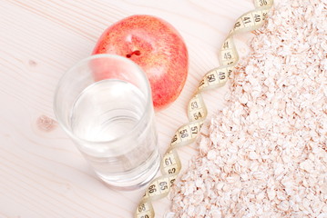 raw oatmeal diet food on board