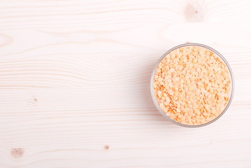 raw lentils on board diet food